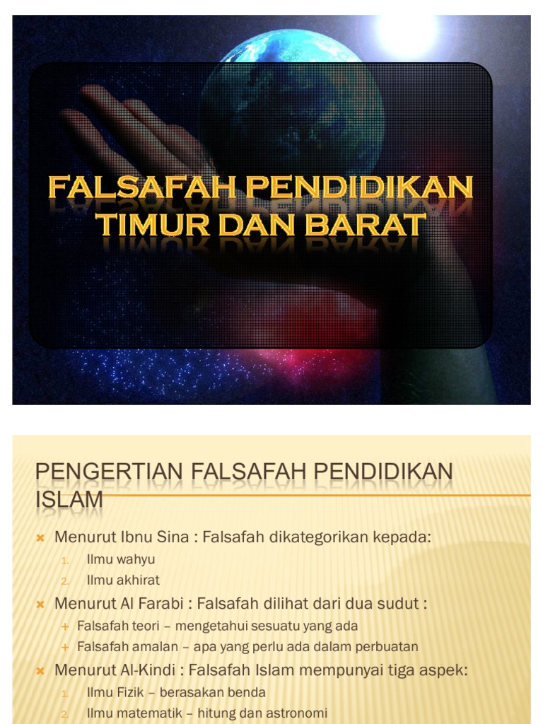 Falsafah Pendidikan Islam Dan Timur Pdf