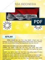 Bahasa Indonesia Peristilahan Bahasa Indonesia