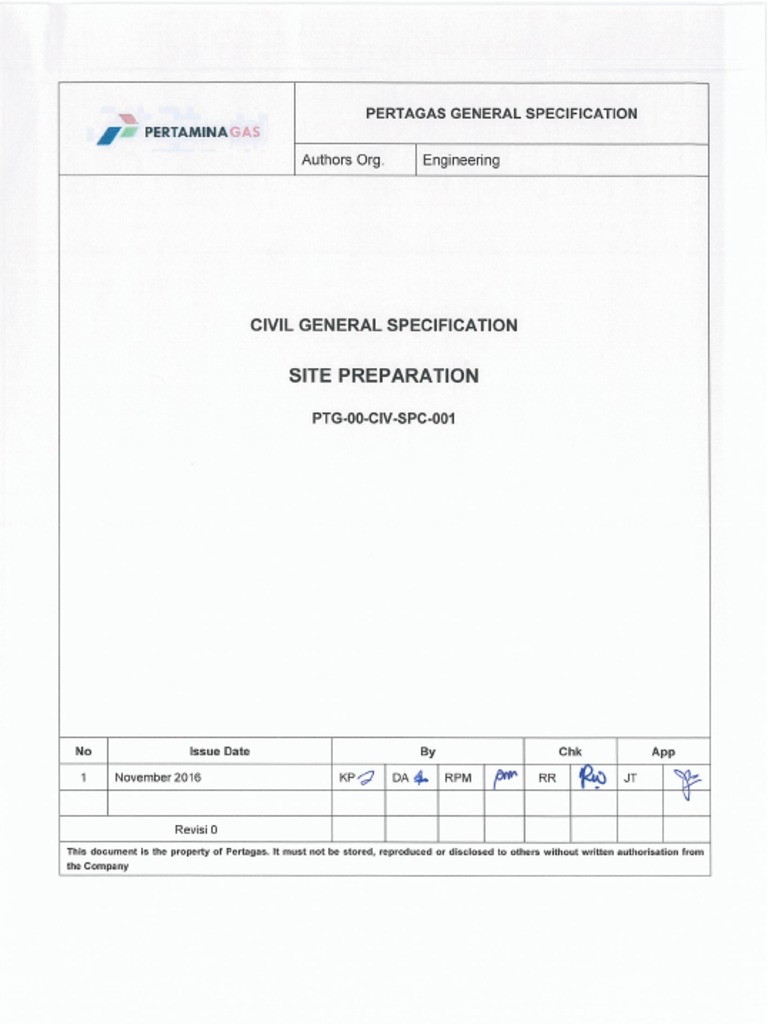 Civil Spec-Site Preparation | PDF