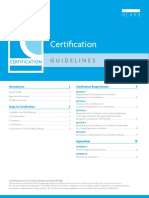 Certification Guidelines