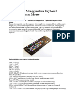 Cara Belajar Menggunakan Keyboard Komputer Tanpa Mouse