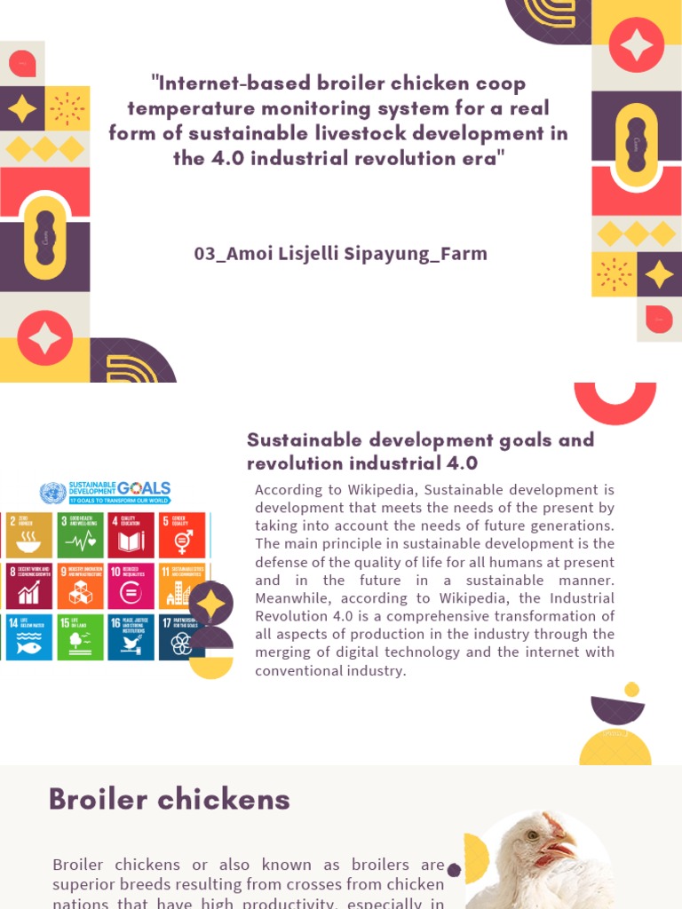 Broiler Chicken Coop Temperature Monitoring System For A