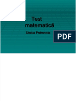 Teste Pentru Matematica