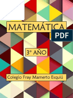 Libro Matemática 3ero 2022