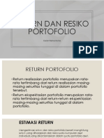 Return Dan Resiko Portofolio