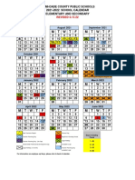 FINAL MDCPS Elementary and Secondary Calendar 2021-2022