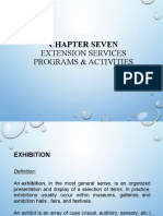 Chapter Seven: Extension Services Programs & Activities