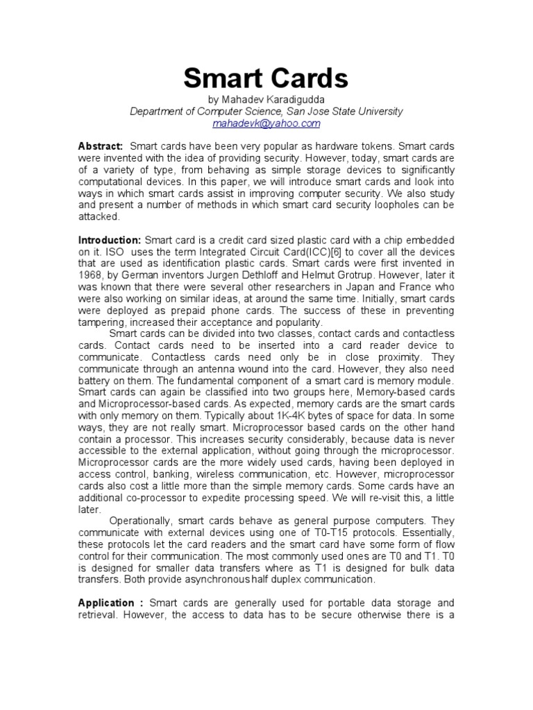 Smart Card Security Insights | PDF