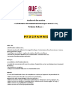 PROGRAMME LATEX PDF