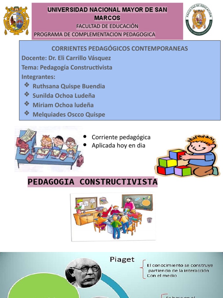 Pedagogia Constructivista | PDF | Constructivismo (filosofía de la ...