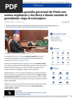 Así Elimina La Guardia Personal de Putin Sus Restos Orgánicos y Los Lleva A Rusia Cuando El Presidente Viaja Al Extranjero