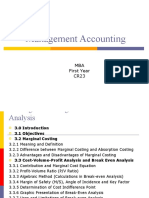 Chapter 3 Marginal Costing and Break Even Analysis