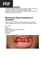Normal Tonsil Size and Grading Guide | PDF | Infection | Immunology