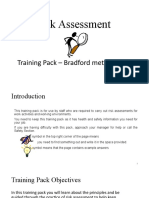 Risk Assessment Training Pack - Bradford Metropolitan