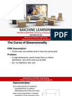 Machine Learning: THE KNN ALGORITHM: The Curse of Dimensionality