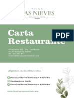 Carta-restaurante-Finca Las Nieves - CARTA