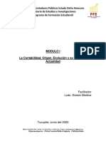 Modulo I Origen de La Contabilidad