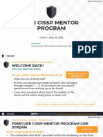 FRSecure CISSP Mentor Program 2021 Class Eight