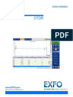 Manuel D'utilisation D'un Réflectomètre Optique OTDR EXFO