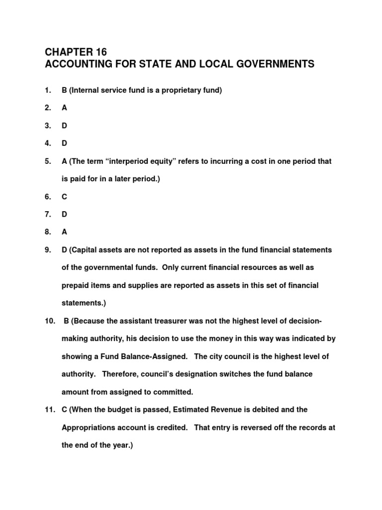 Accounting for State and Local Governments Fundamentals of