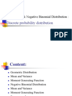 Discrete Probability Distribution: Geometric & Negative Binomial Distribution