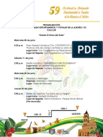 Festival de La Alegria y El Folclor Programacion Oficial Ultimo