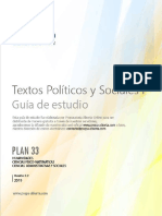 Guia de Estudio Textos Politicos y Sociales I de La Preparatoria Abierta SEP Mexico