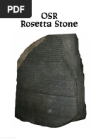 OSR Rosetta Stone