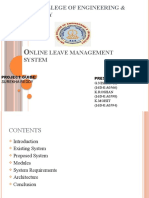 Online Leave Management (Mini Project)