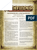 Pathfinder RPG - Core Rulebook (4th Printing) Errata - MAY 2013
