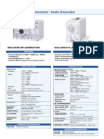 RF and Audio Generator Specifications