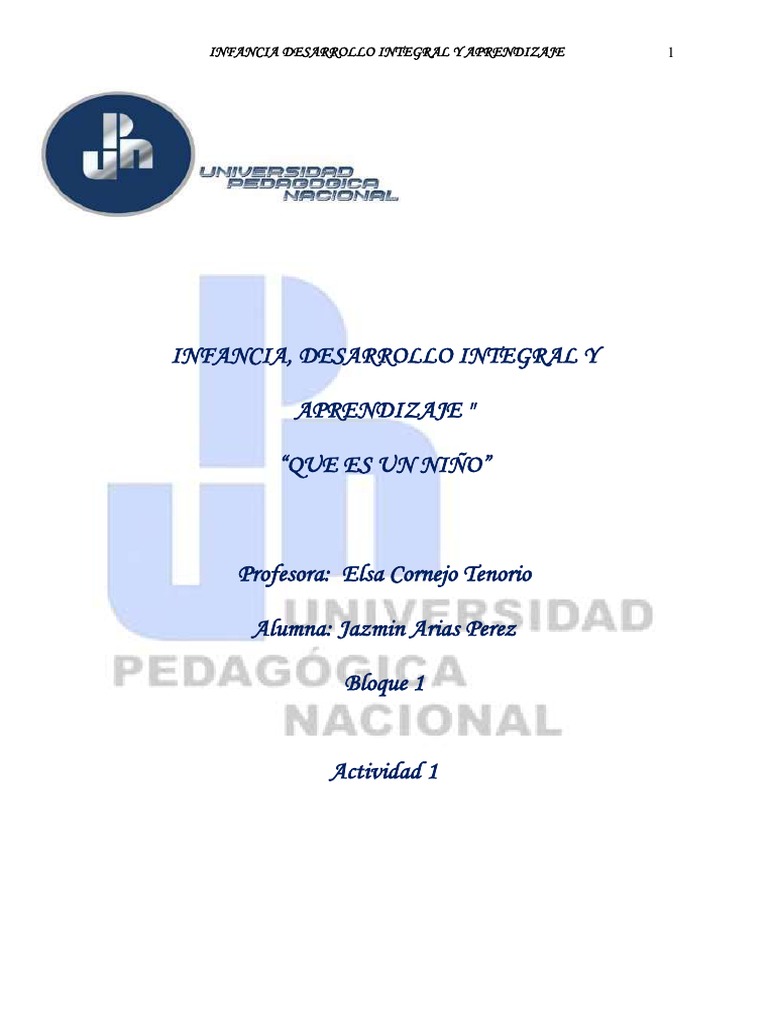 Desarrollo Integral en la Infancia | PDF | Evaluación | Educación de la ...