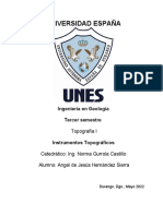 Trabajo de Investigación Instrumentos Topograficos