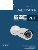 Câmera IP 1MP Infravermelho GSIP1MP20TB28
