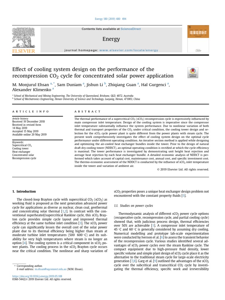 Effect of Cooling System Design On The Performance of The PDF Heat