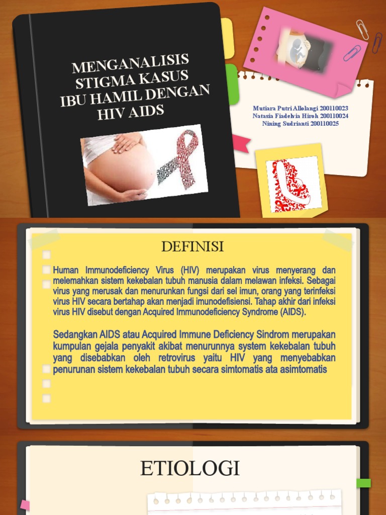 Stigma Ibu Hamil Hiv Aids Kelompok 8 | PDF