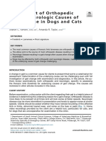Assessment of OrthopedicVersus Neurologic Causes of Gait Change in Dogs and Cats