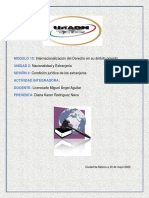 Internacionalización Del Derecho en Su Ámbito Privado Nacionalidad y Extranjería Condición Jurídica de Los Extranjeros