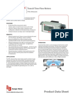 Medidor Deflujo Ultrasonido Dynasonics TFXL Datasheet