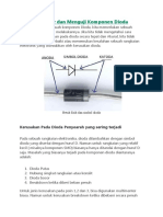 Cara Mengukur Dan Menguji Komponen Dioda