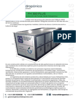 Producción de forraje verde hidropónico módulo FH 300 Plus