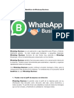 Beneficios de Whatsaap Business