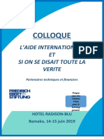 Rapport Final Provisoire Du Forum Sur L'aide Intrenationale Et Si On Se Disait Toute La Vérité Dernière Version