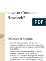 How To Conduct A Research?