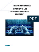 Actividad Integradora "Internet Y Las Transformaciones Sociales"