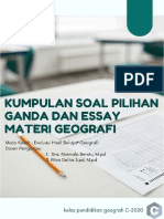 Project - Kelas Geografi C-2020 - Kumpulan Soal-Soal PG Dan Essay HOTS - Evaluasi Hasil Belajar Geografi