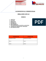 Plan Prueba de Resistencia y Hermeticidad