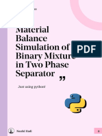 Two Phase Separator Using Python - Tutorial