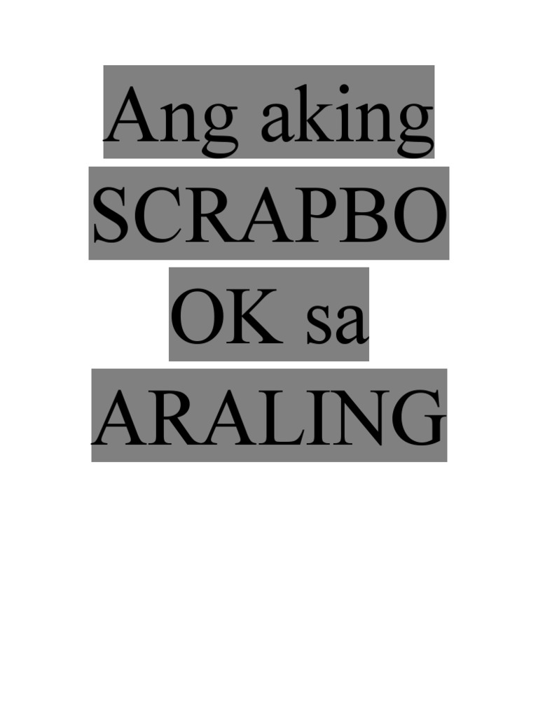 Ang Aking Scrapbook Sa Araling Panlipunan PDF Malaysia Laos