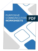Purposive Communication: Worksheets